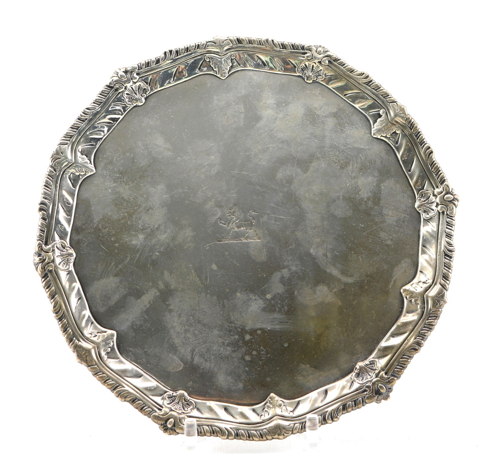 George III Sterling Silver Salver John Carter II London 1774, 12.9 troy ounces (1 of 5)