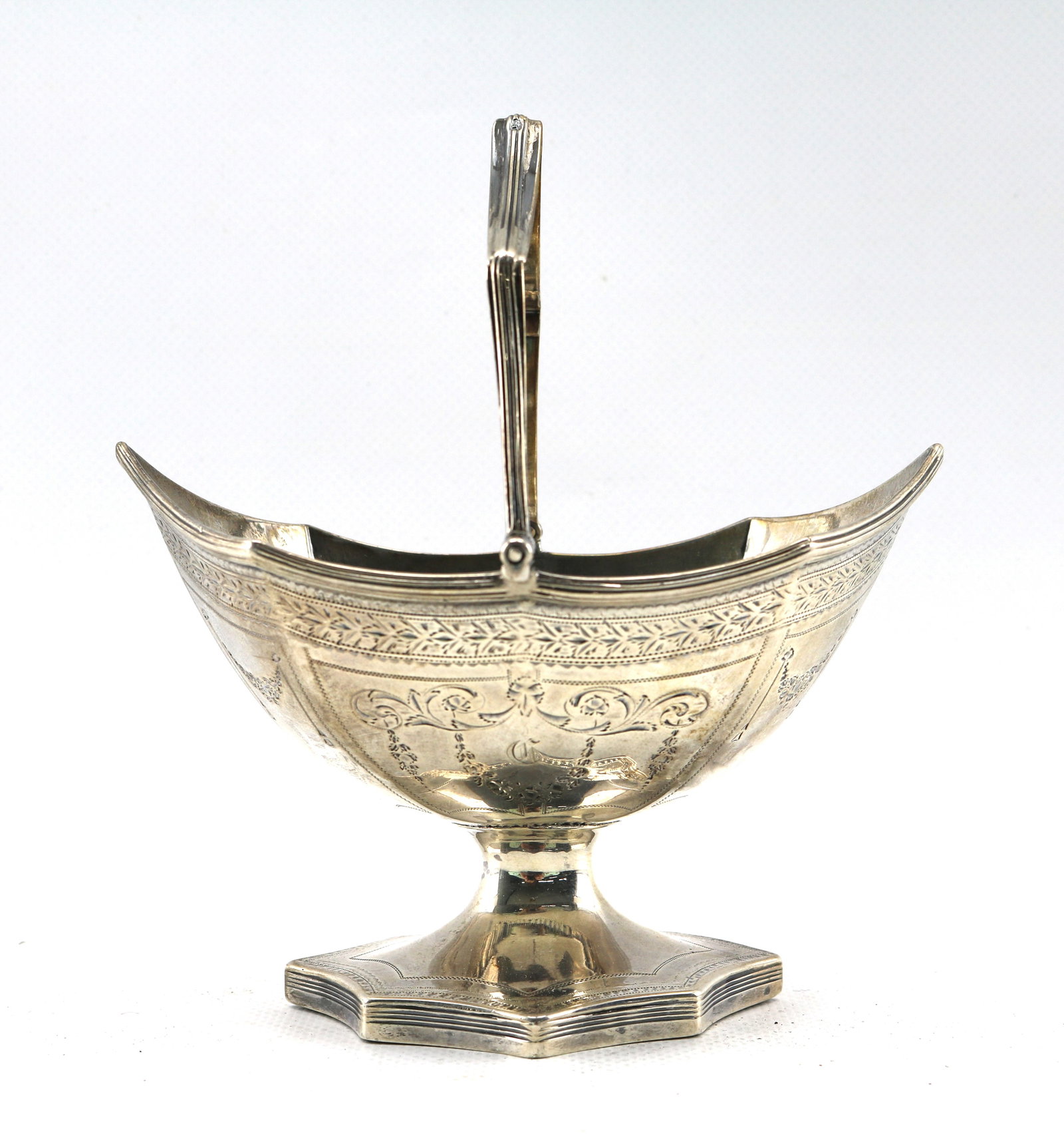 George III Sterling Silver Sweetmeat Basket Crispin Fuller London 1794 (1 of 7)