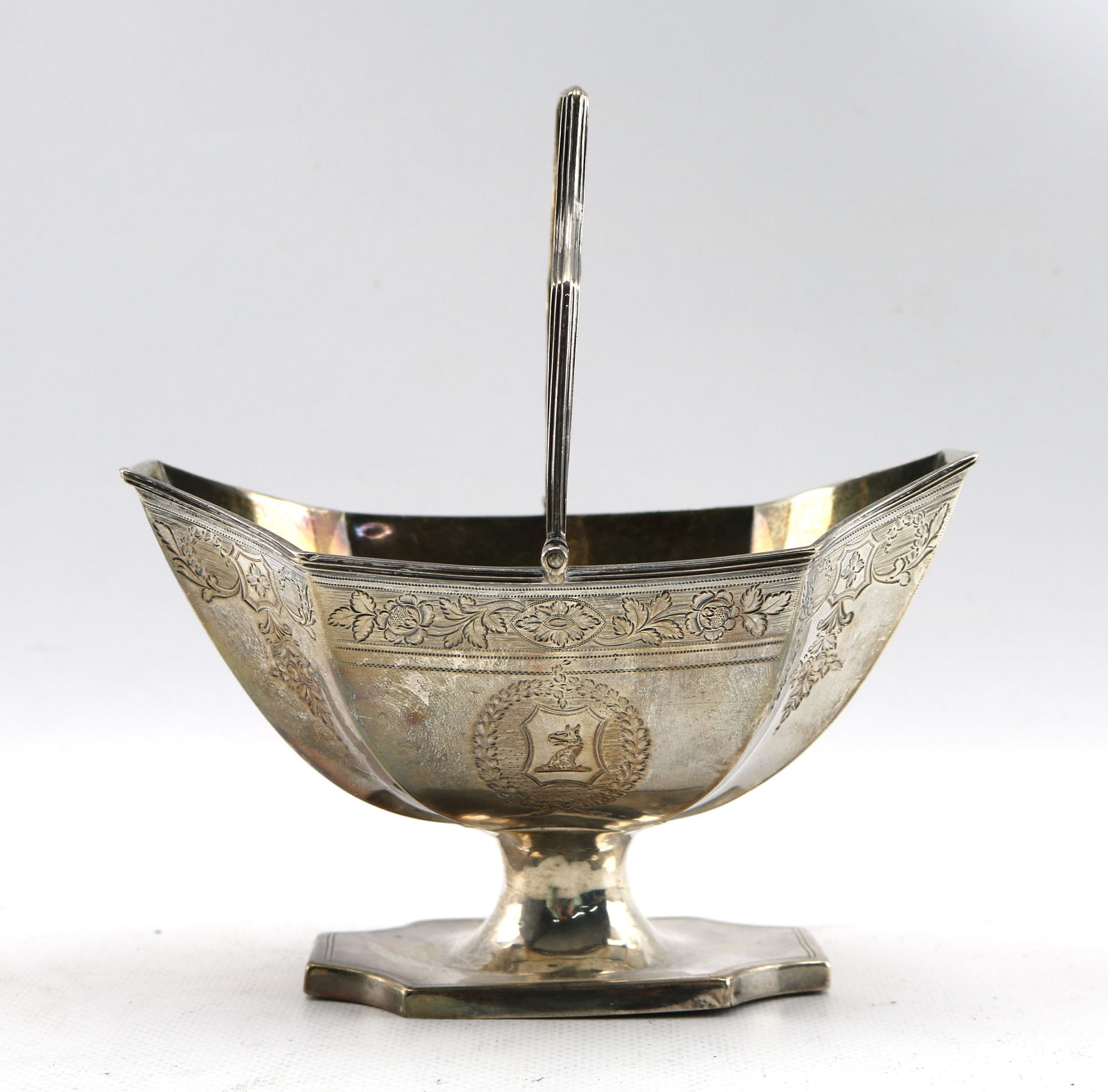 George III Sterling Silver Sweetmeat Basket John Robins London 1795 (1 of 6)