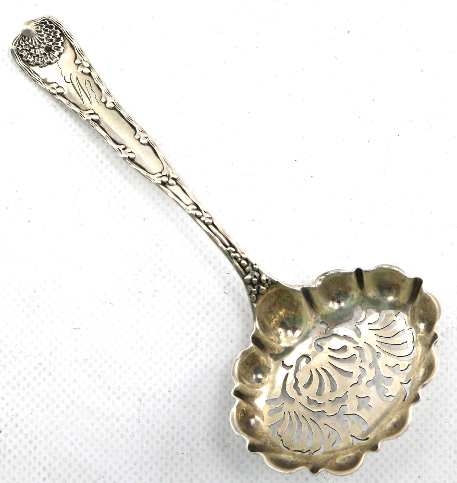 Tiffany & Co. Wave Edge Pattern Sterling Silver Pierced Bon Bon Spoon (1 of 6)
