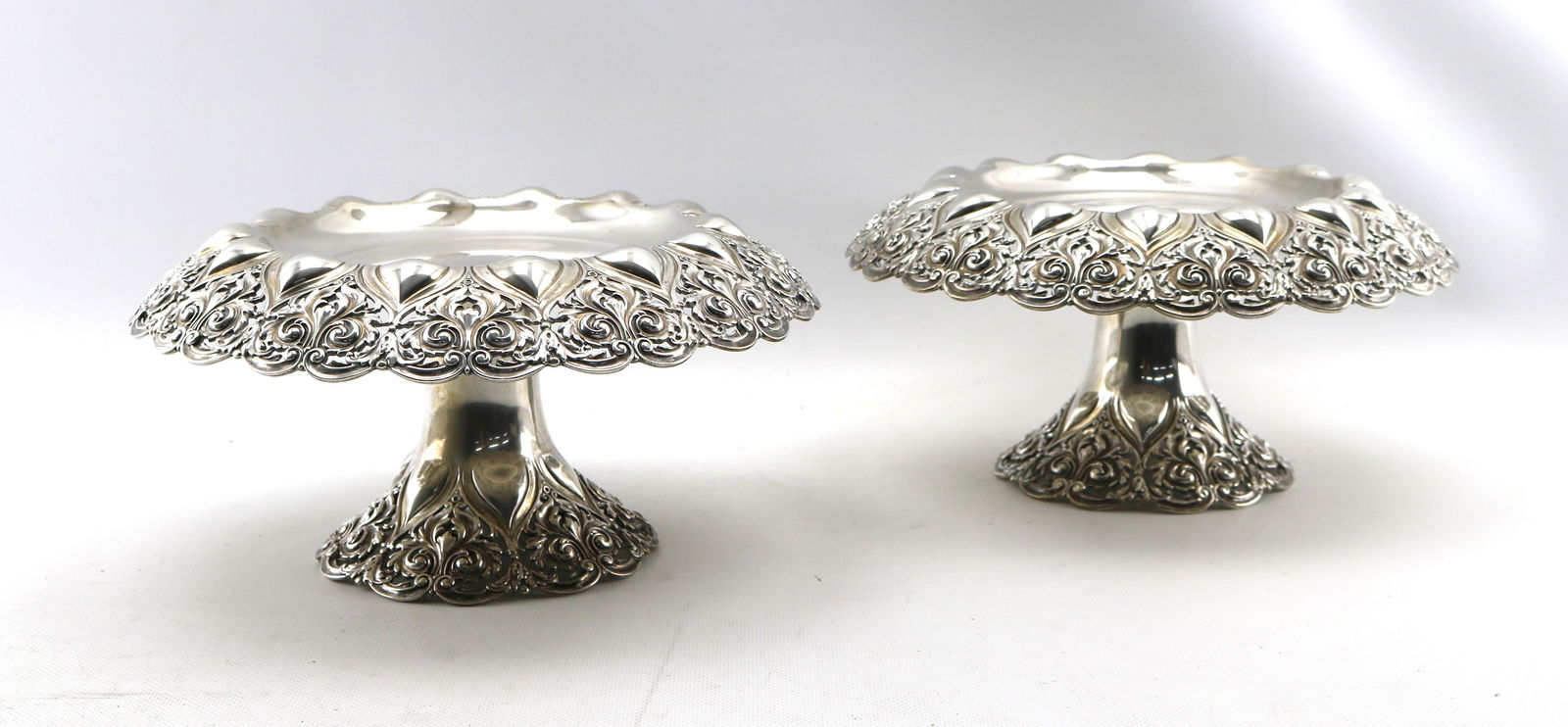 Pair Tiffany & Co. John C. Moore II Art Nouveau Sterling Silver Centerpieces (1 of 7)