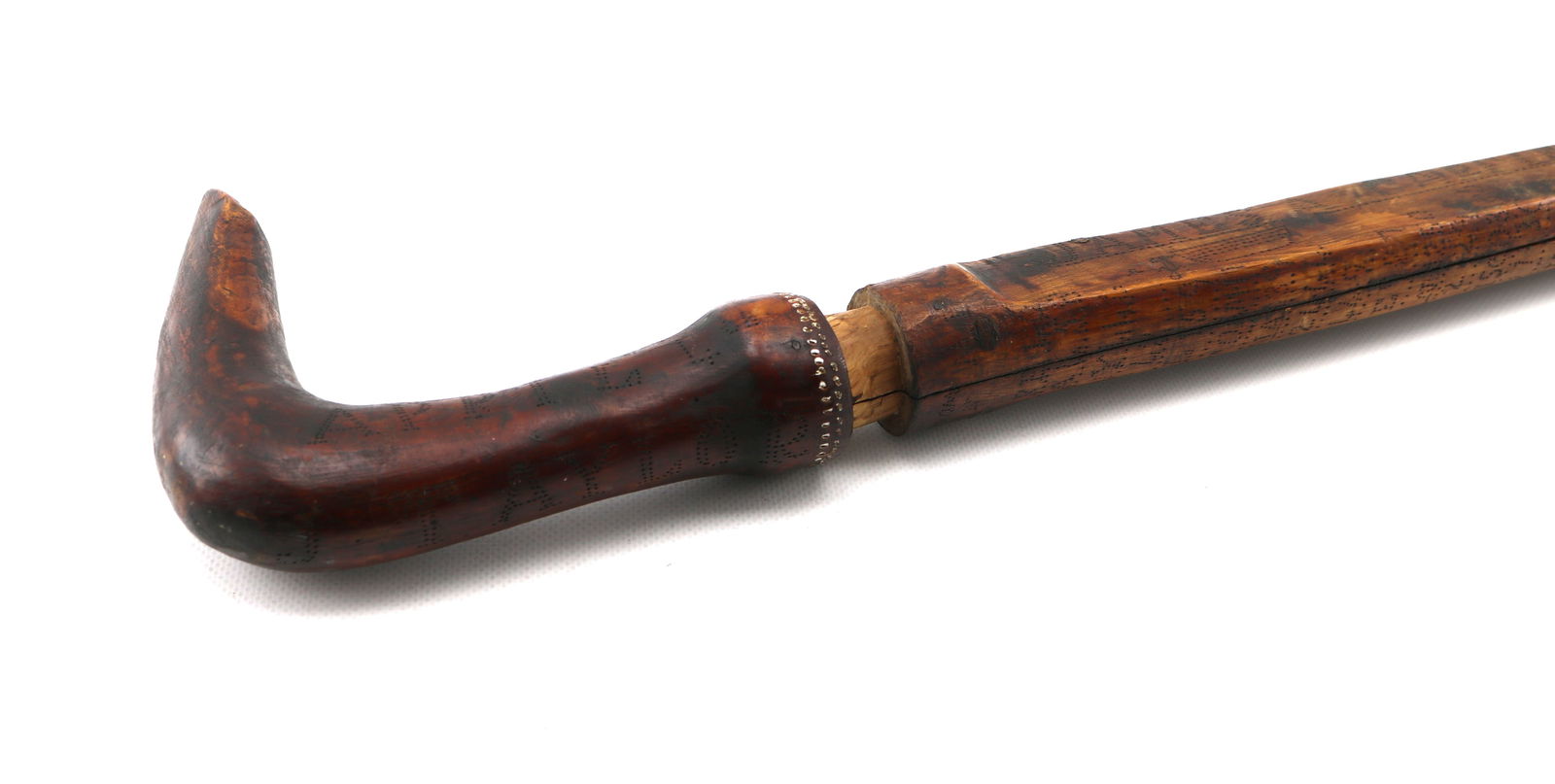 American Folk Art Sword Cane with Washington DC and President James Garfield Inscriptions (1 of 5)