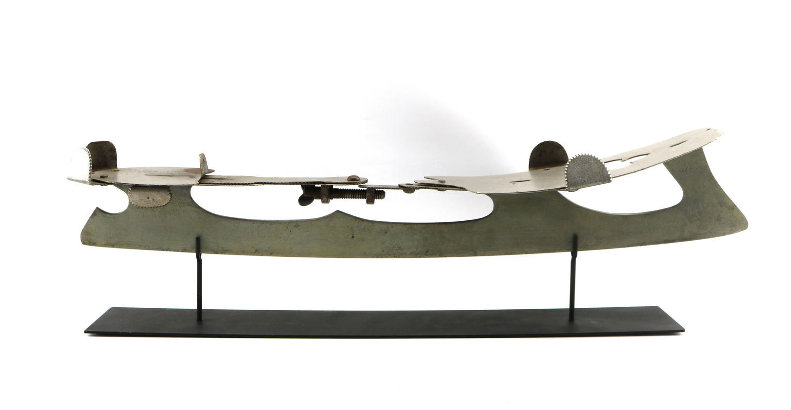 Rare Ice Skate Store Display with Centennial Exhibition Etching by F.W. Roehrig, New York (1 of 13)