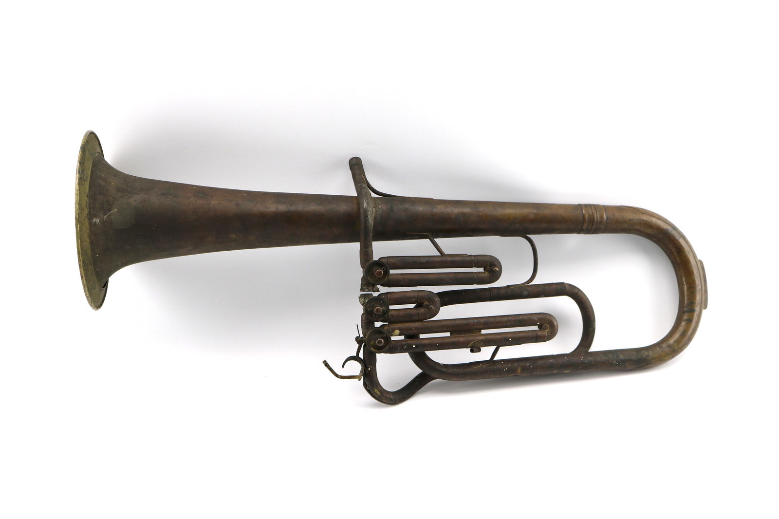 Civil War Era Brass Saxhorn Instrument, unmarked (1 of 7)