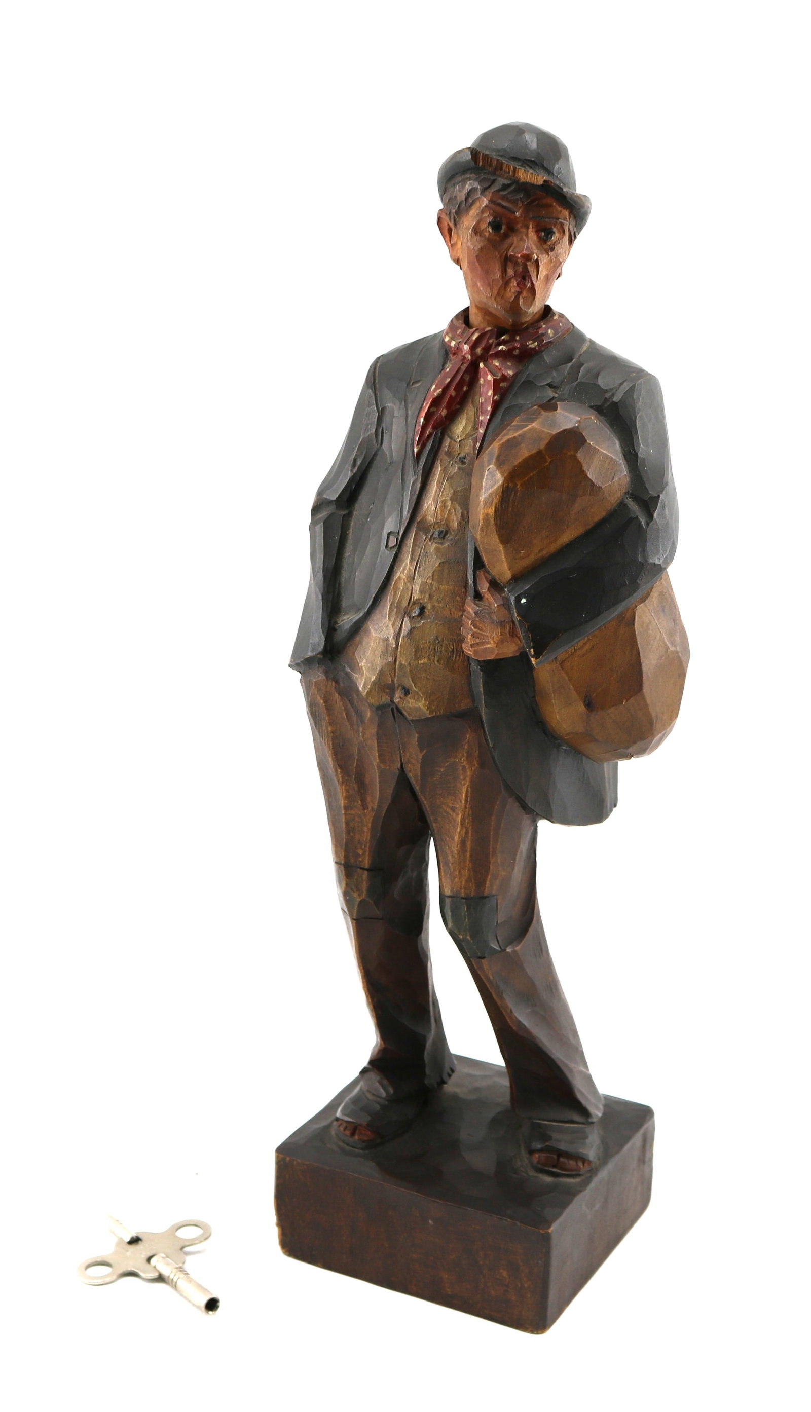 Karl Griesbaum (Attributed) German Carved Wood Whistling Automaton (1 of 7)