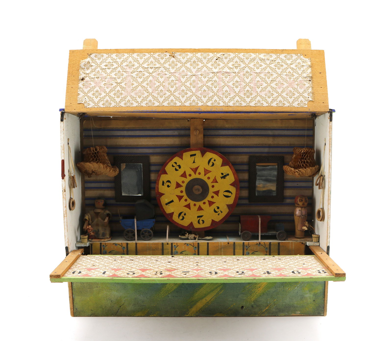 Antique French 'Loterie' Arcade Game of Chance Model Diorama (1 of 4)