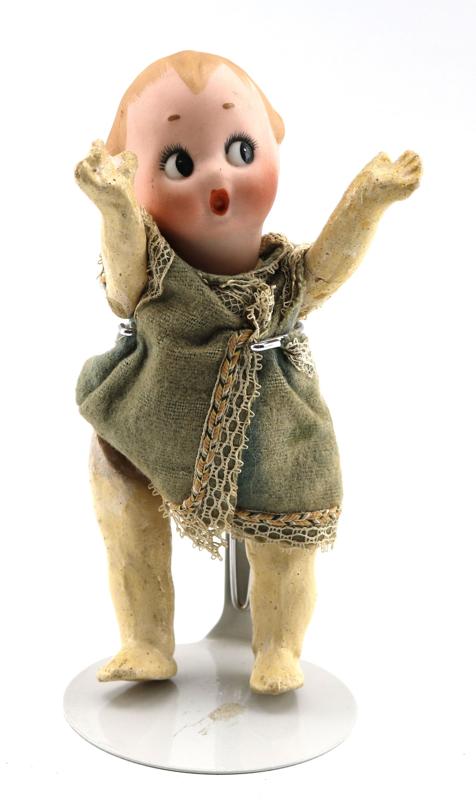 Rare Goebel 7-inch German Bisque Painted Eye Googly Doll N12/0X (1 of 5)