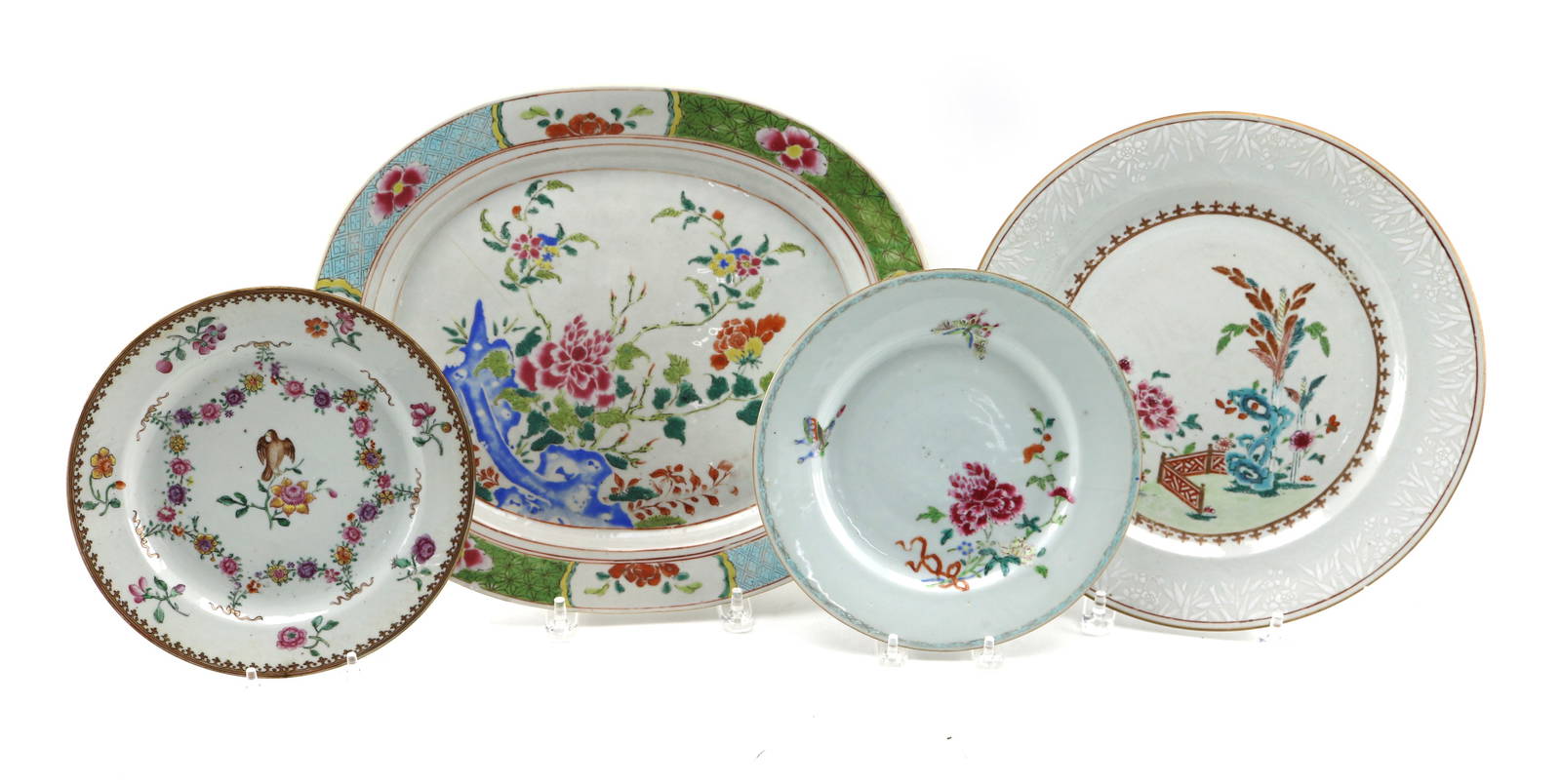 A Group of Chinese Export Porcelain Dishes