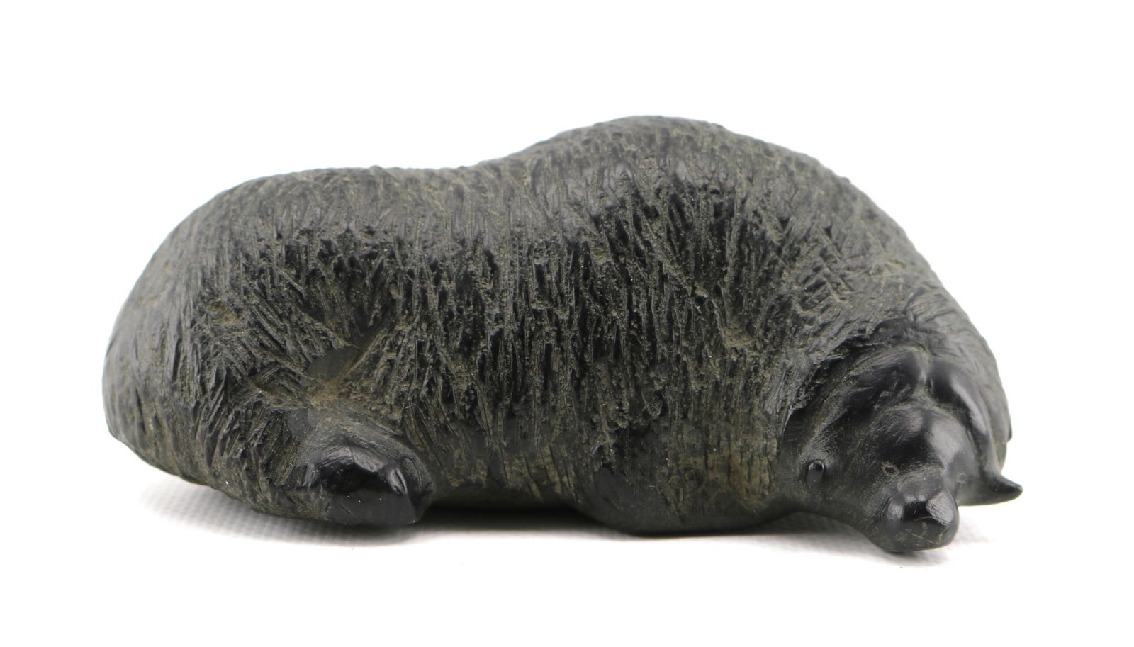 Barnabus Arnasungaaq Reclining Muskox Inuit Art Stone Sculpture (1 of 6)