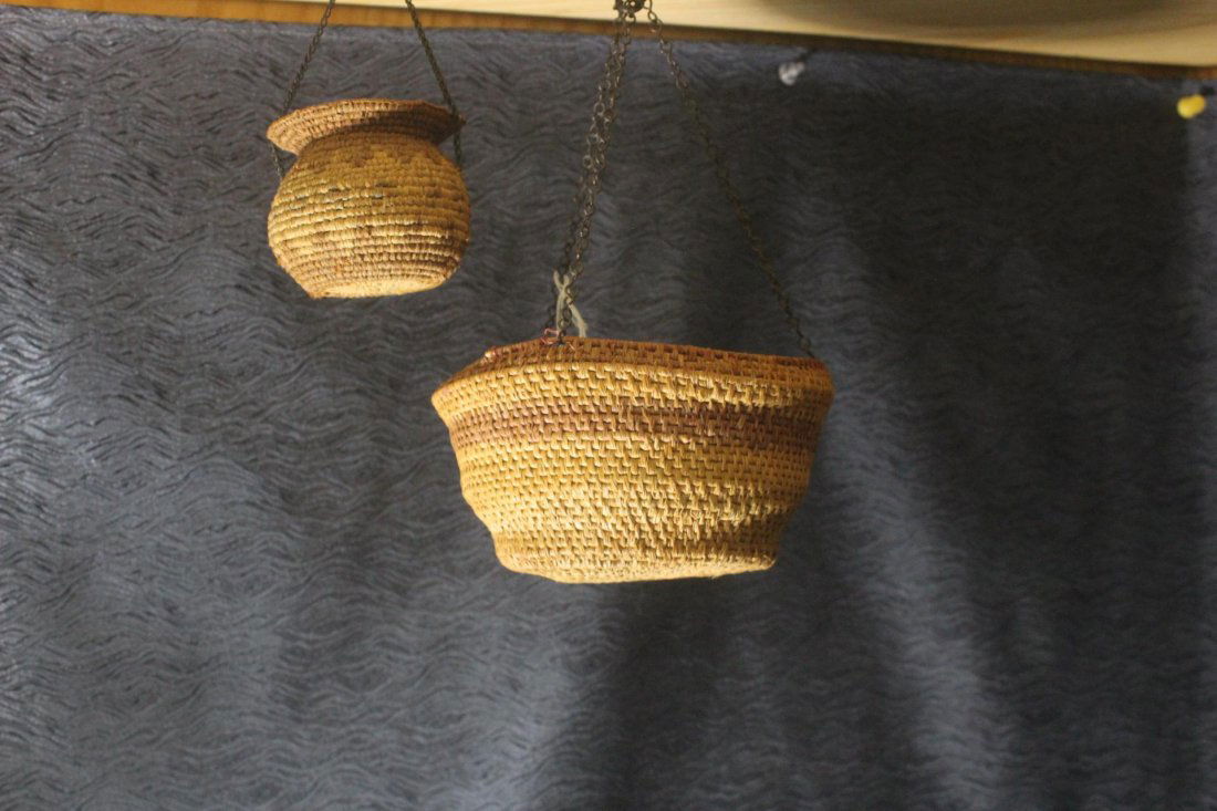 2 Native American Woven Hanging Baskets (1 of 3)