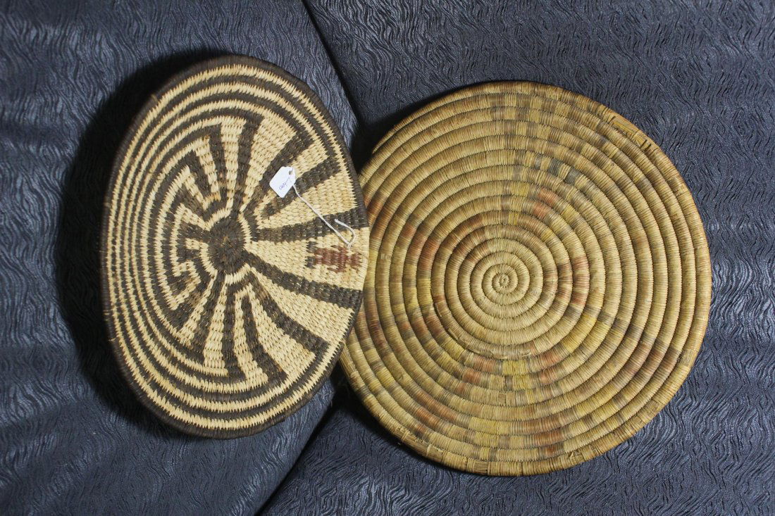 2 Native American Woven Basket Trays (1 of 2)