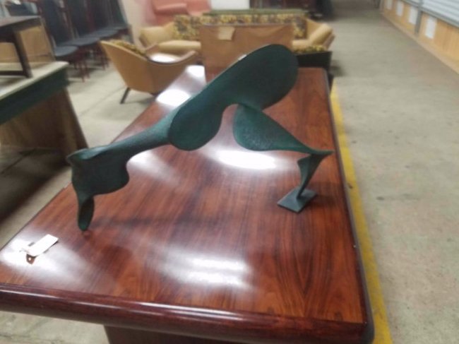 Signed Mid Century Modern Abstract Bronze Signed Paris (1 of 1)