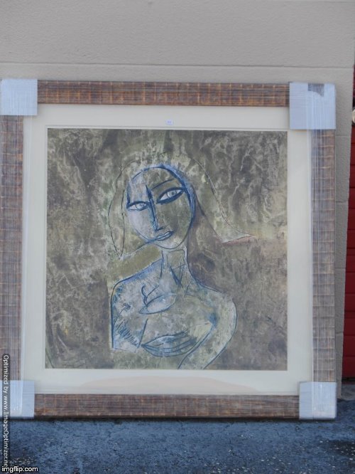 Jamali Fine Art Print limited Edition Abstract: Jamali Fine Art Print Limited Edition. The piece measures 39" x 39". Replacement cost of this piece is 6 to 8,000