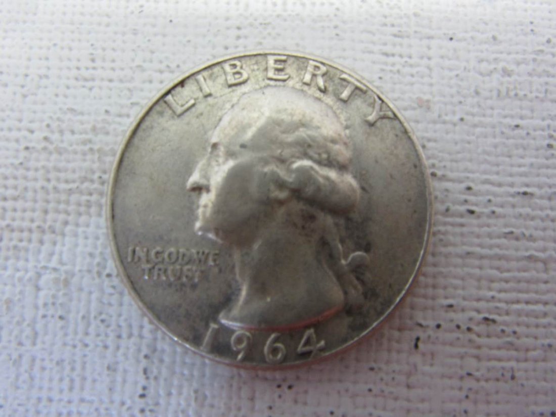 1964 D Double Die Quarter 90% Silver (1 of 2)