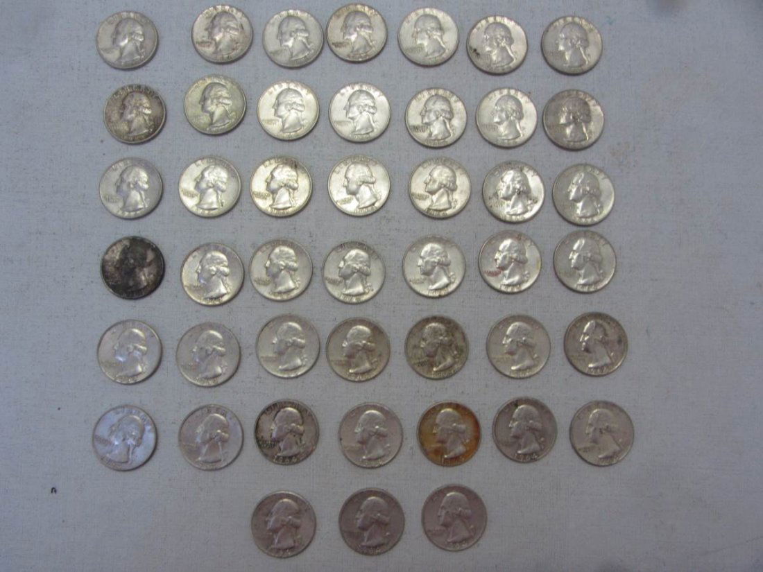 45 1964 Quarters 90% Silver (1 of 2)