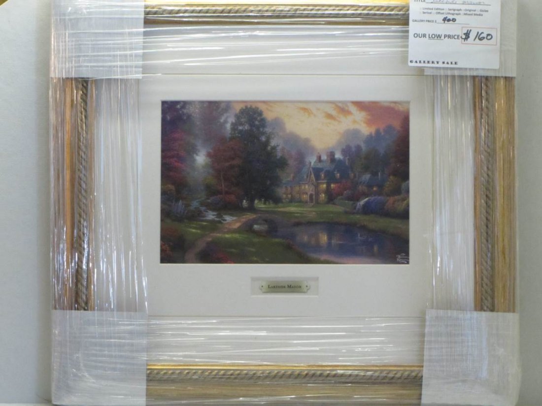 Thomas Kinkade Lithograph "Lakeside Manor" (1 of 3)