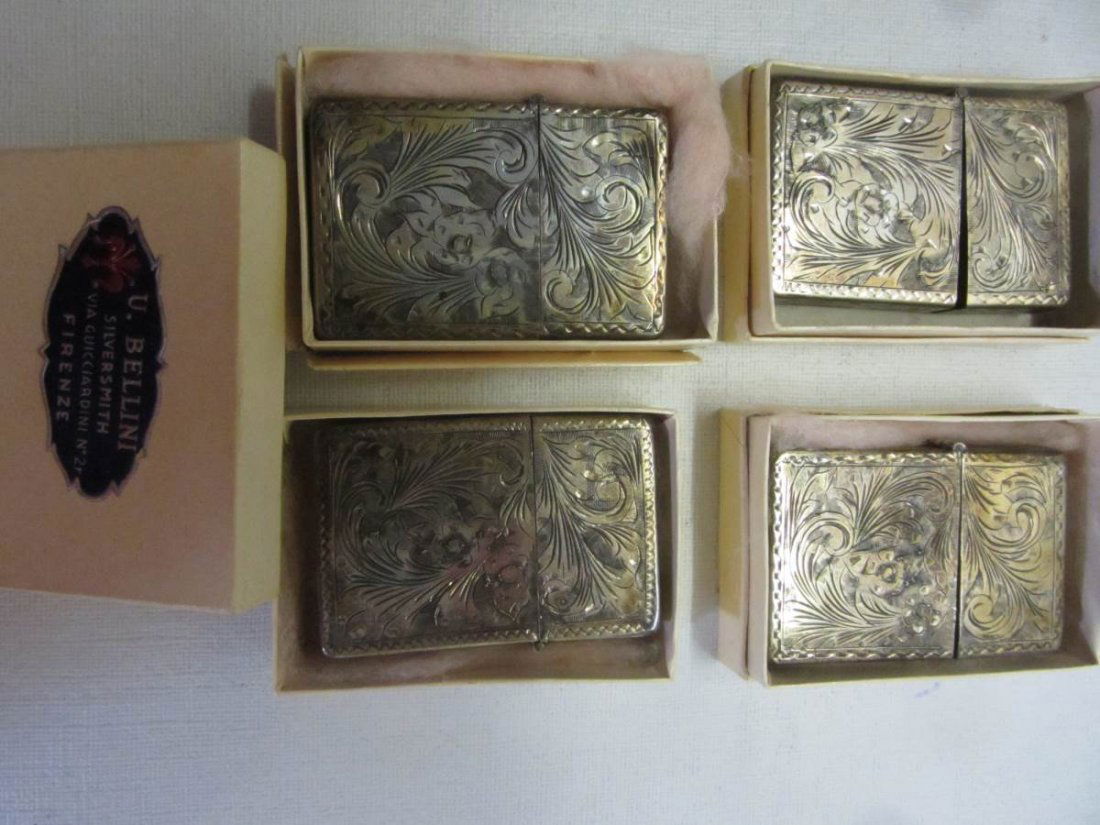Lot of 4 U. Bellini Silversmith Silver Lighter Cases (1 of 3)