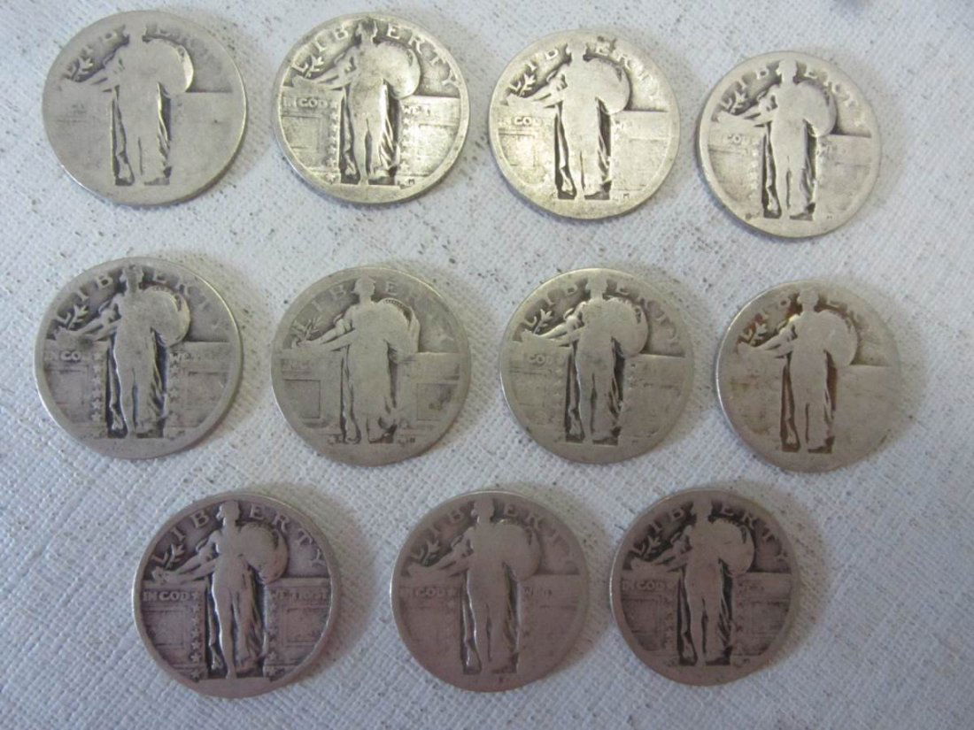 11 Washington Standing Quarters Culls 90% Silver (1 of 1)