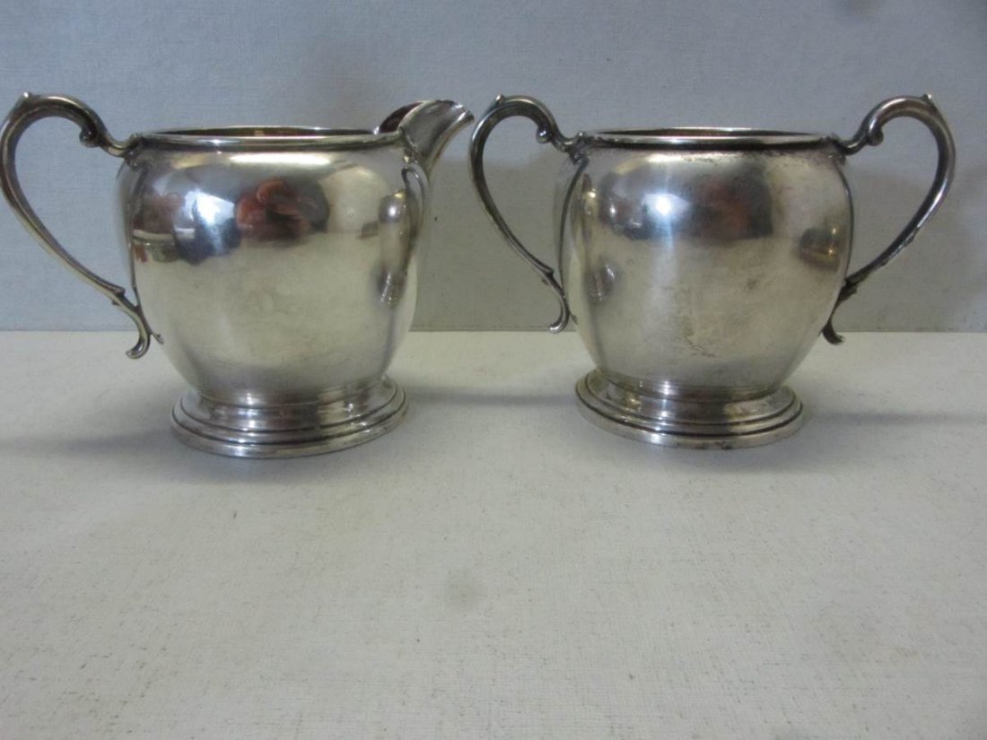 Manchester Sterling Silver Creamer and Sugar (1 of 5)
