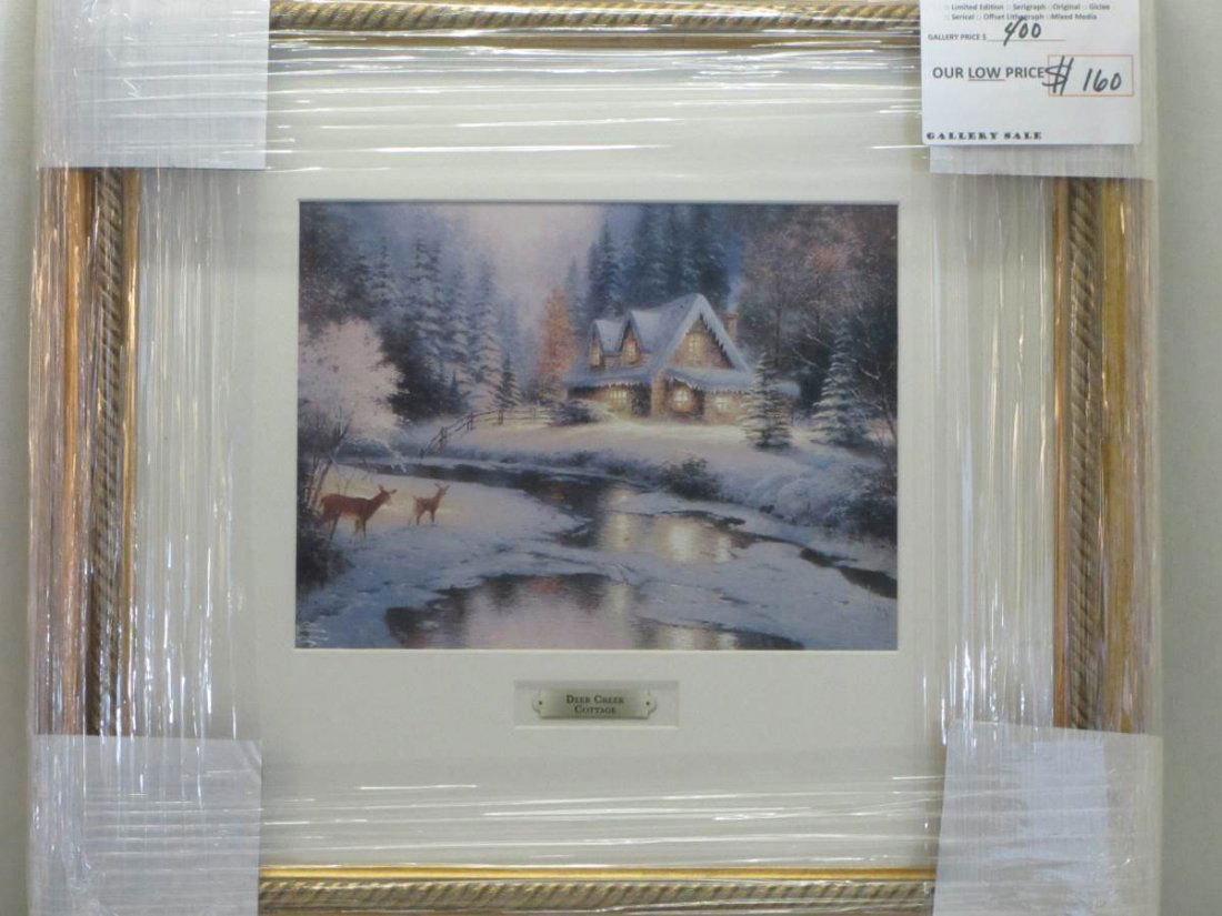 Thomas Kinkade Lithograph "Deer Creek Cottage" (1 of 3)