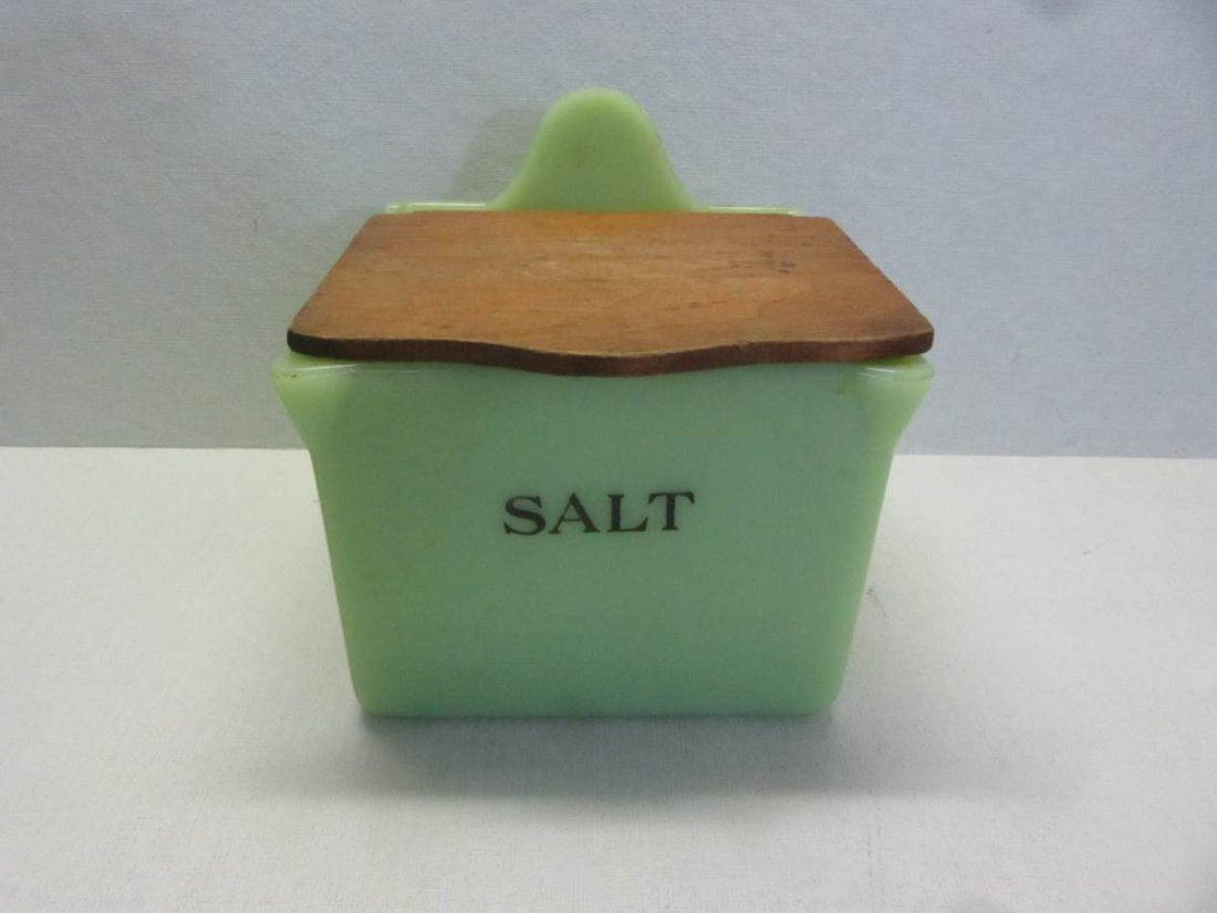Rare Jeanette Depression Era Salt Cannister (1 of 2)