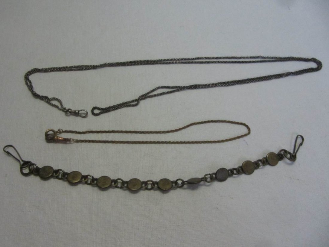 Lot of 3 Pocket Watch Chains (1 of 2)