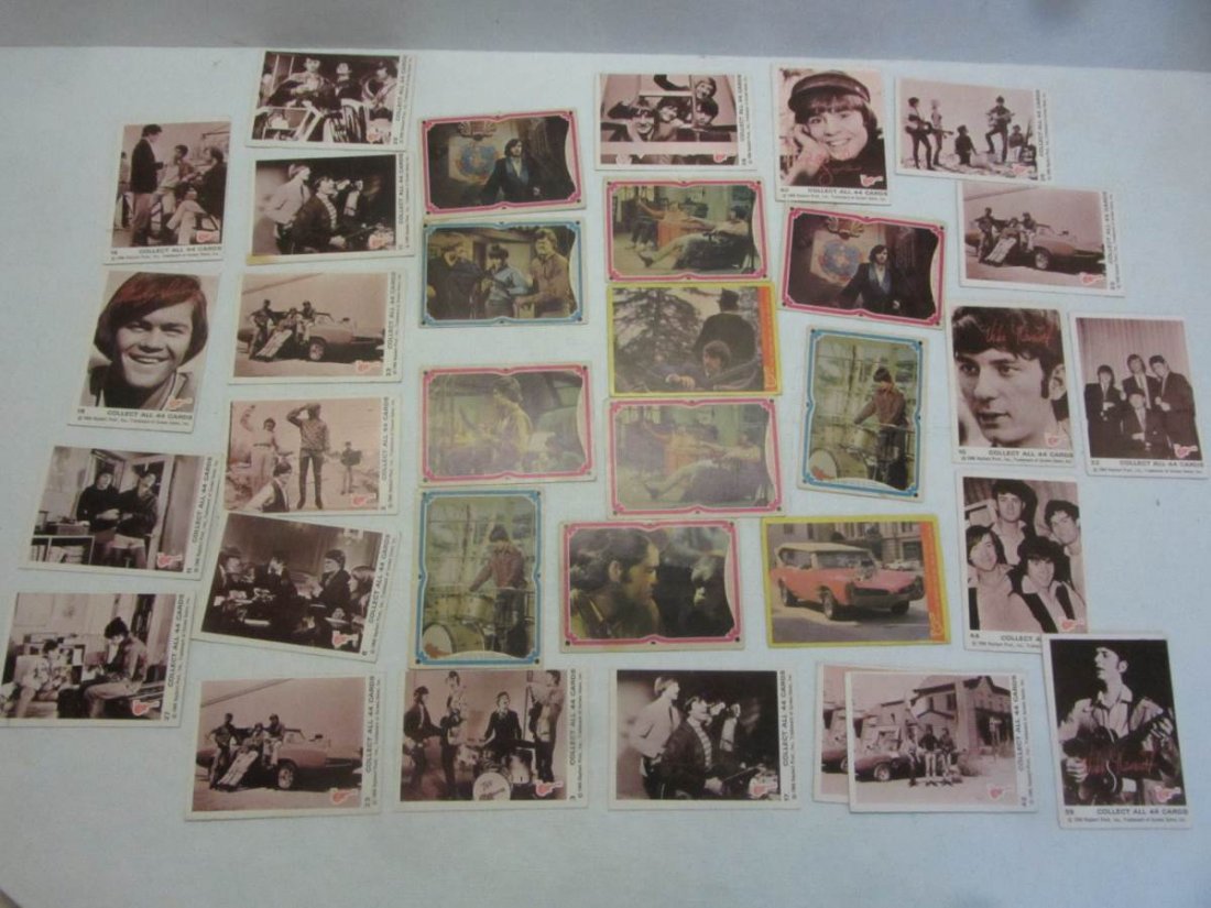 Mixed Lot of Monkees Trading Cards: 33 Mixed Lot of Monkees Trading Cards