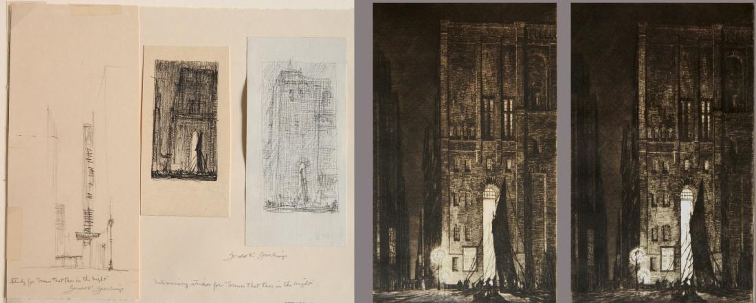 Gerald Geerlings 2 drypoints and 3 sketches (1 of 10)