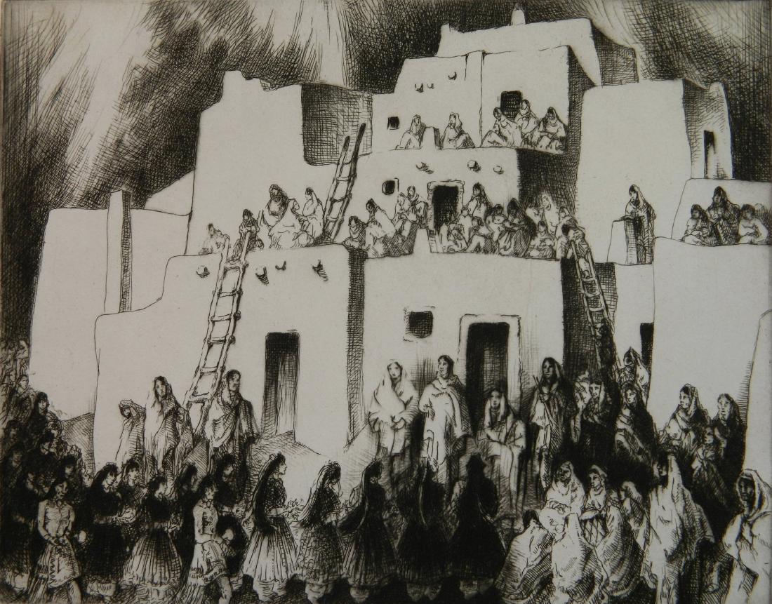 Gene Kloss etching (1 of 4)