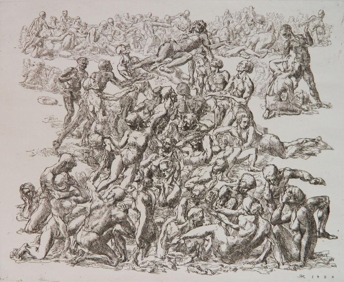 Reginald Marsh etching (1 of 3)