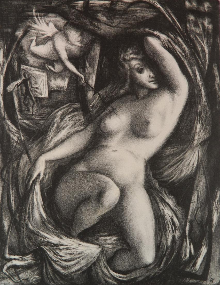 Benton M. Spruance lithograph (1 of 4)