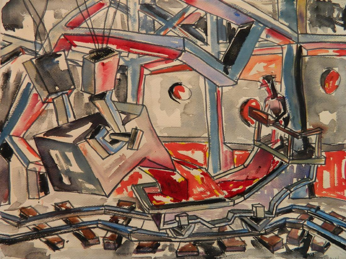 Bill Hammond watercolor (1 of 4)