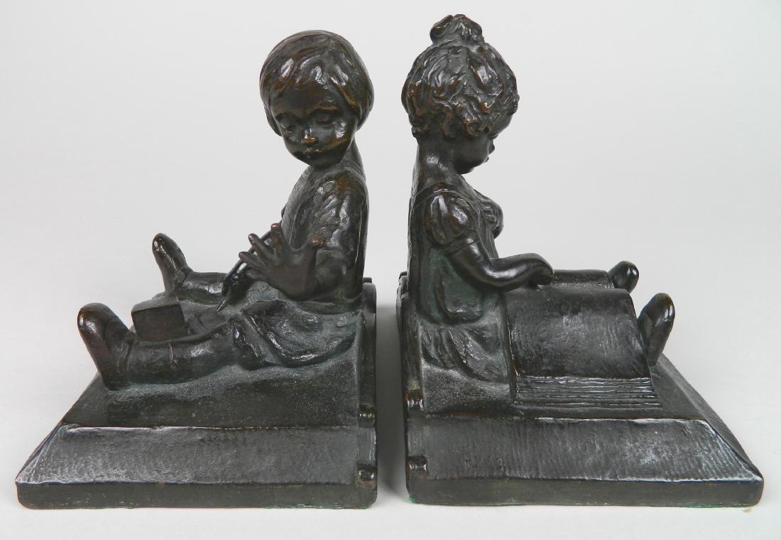 Caroline Peddle Bell bronze bookends (1 of 9)