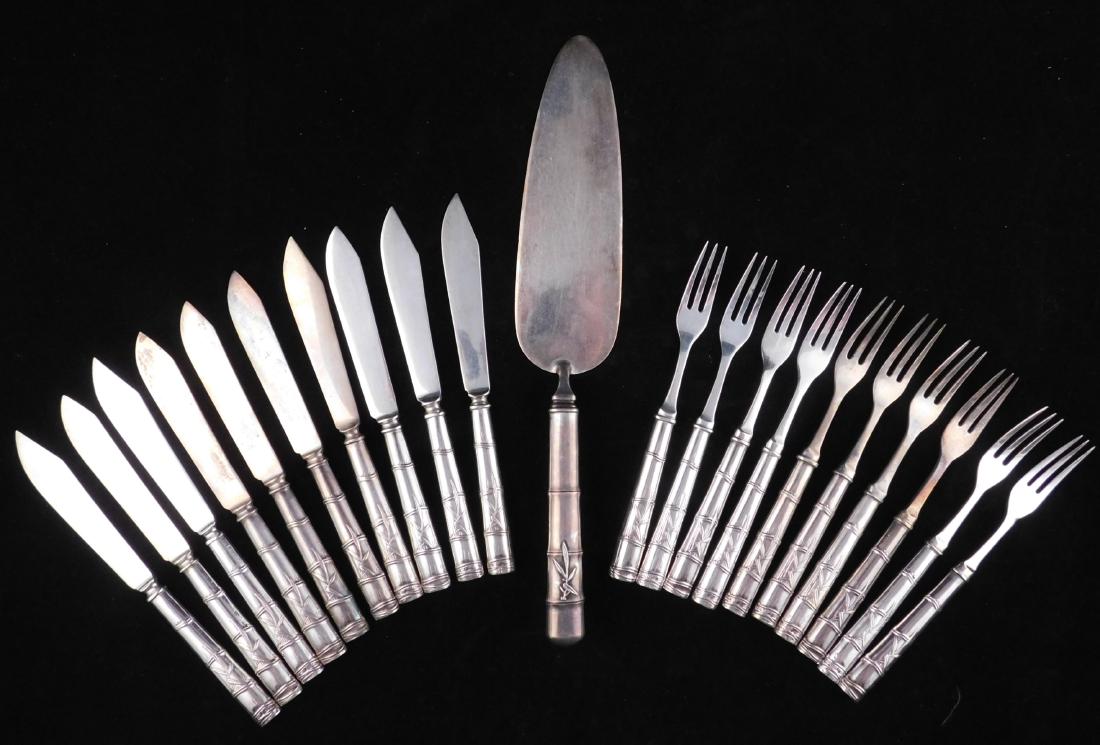 Sterling silver fish flatware set (1 of 4)