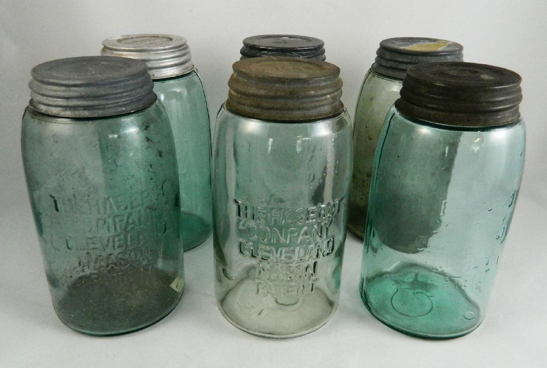 Fruit jars- 6 Haserot Company Cleveland (1 of 3)