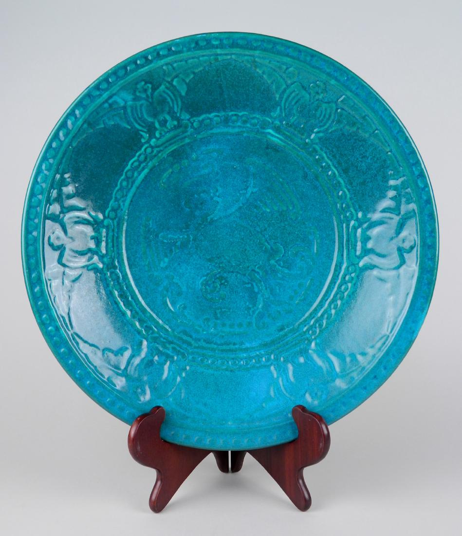 Cowan Pottery Thunderbird wall plaque (1 of 2)