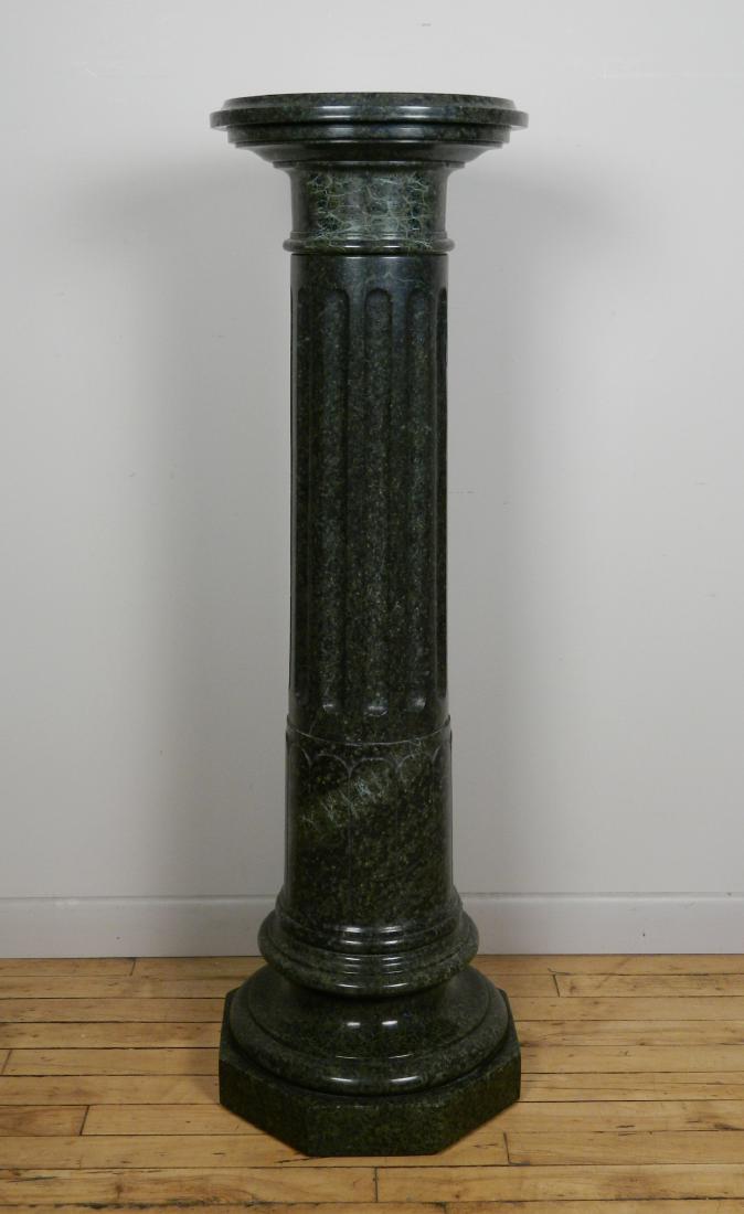 Black and green marble pedestal (1 of 3)