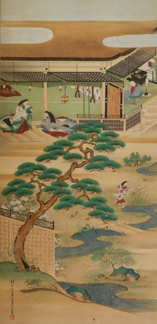 18/19th c. Japanese Tosa School ink and watercolor (1 of 7)