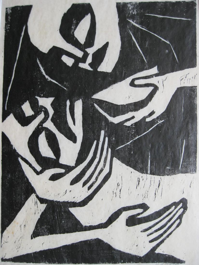 20th c. German School woodcut (1 of 4)