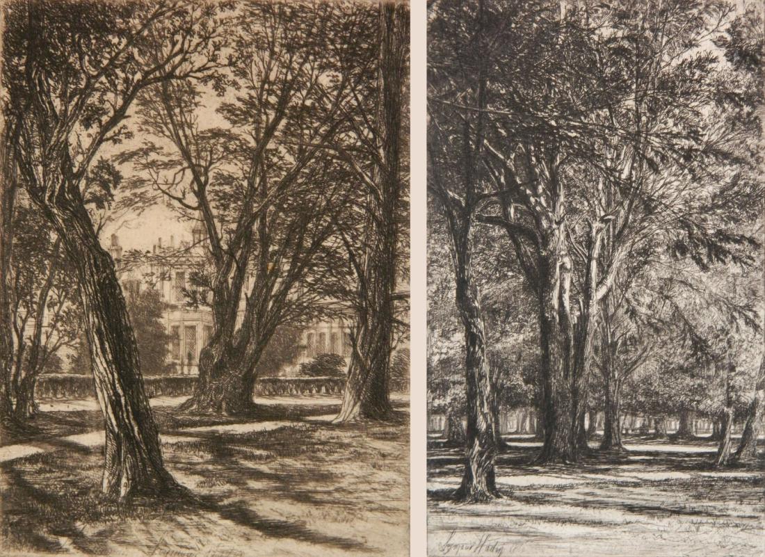 Francis Seymour Haden 2 etchings (1 of 8)