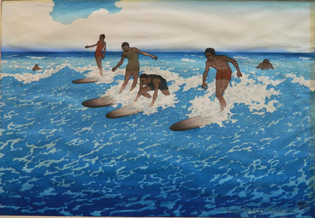 Charles W. Bartlett woodcut (1 of 3)