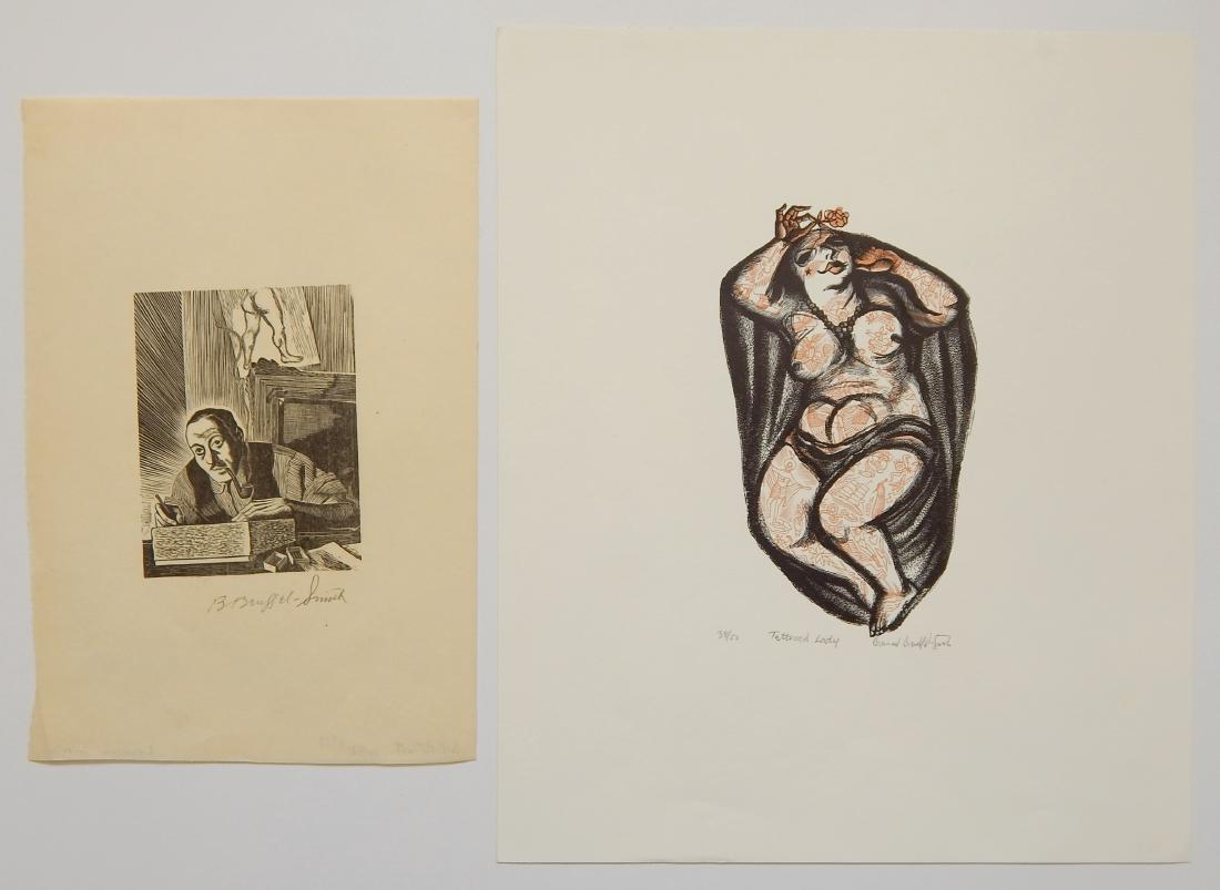 Bernard Brussel-Smith 2 wood engravings (1 of 7)