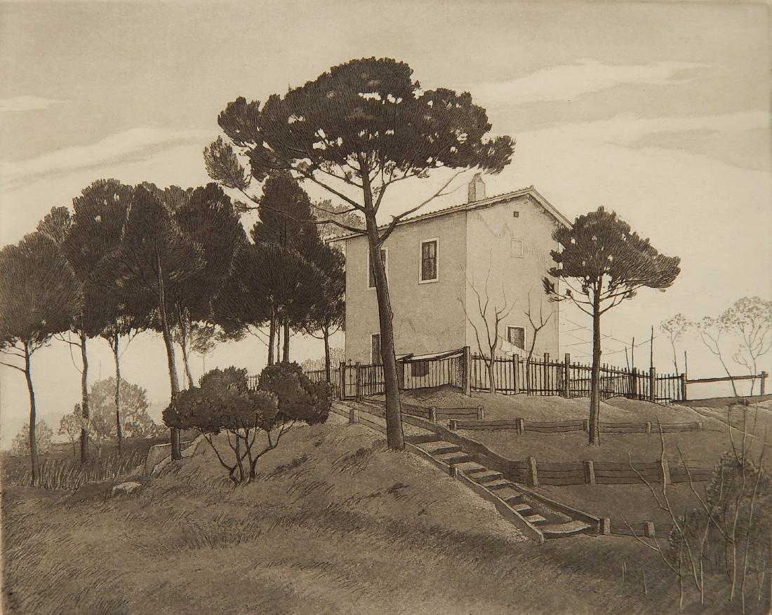 Charles M. Capps aquatint (1 of 4)