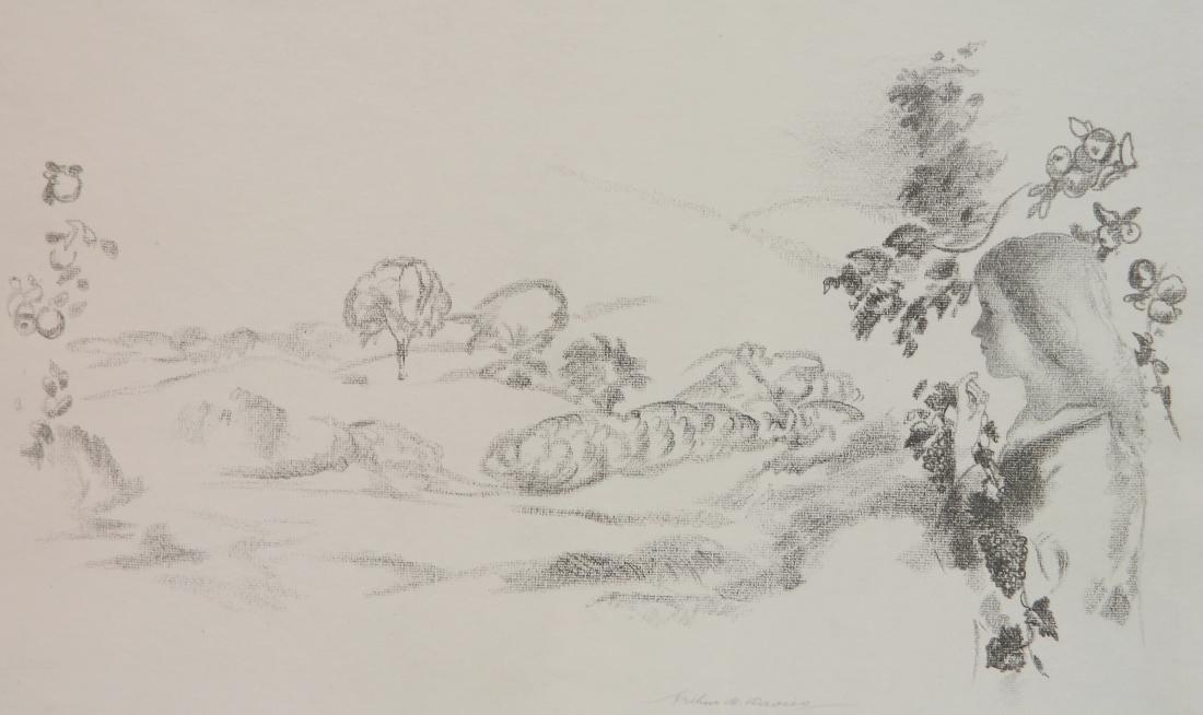 Arthur B. Davies lithograph (1 of 4)