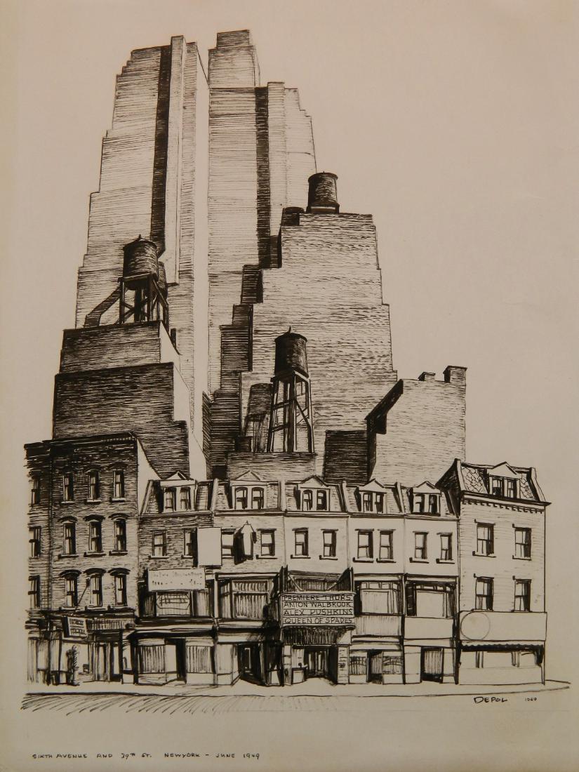 John De Pol pen and ink (1 of 5)