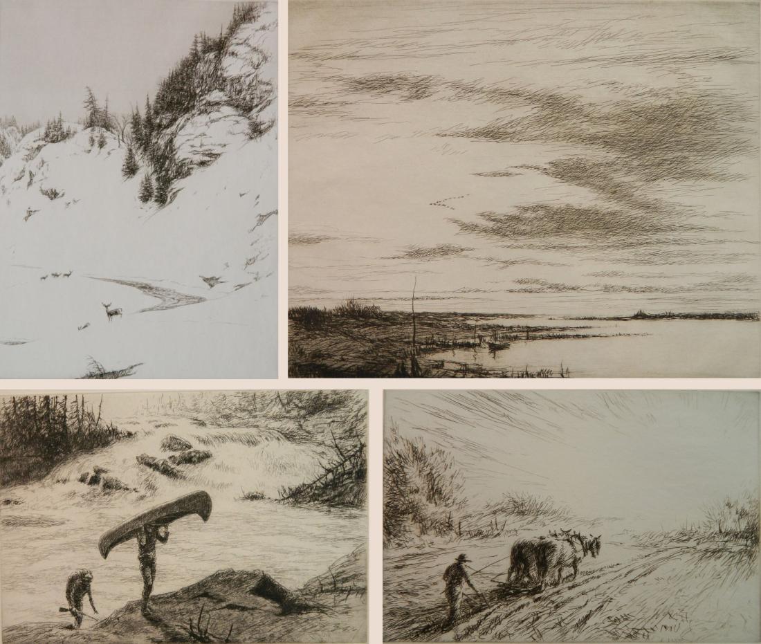 Kerr Eby 4 etchings (1 of 10)