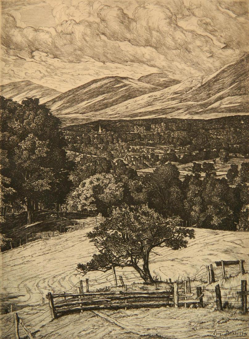 Luigi Lucioni etching (1 of 4)