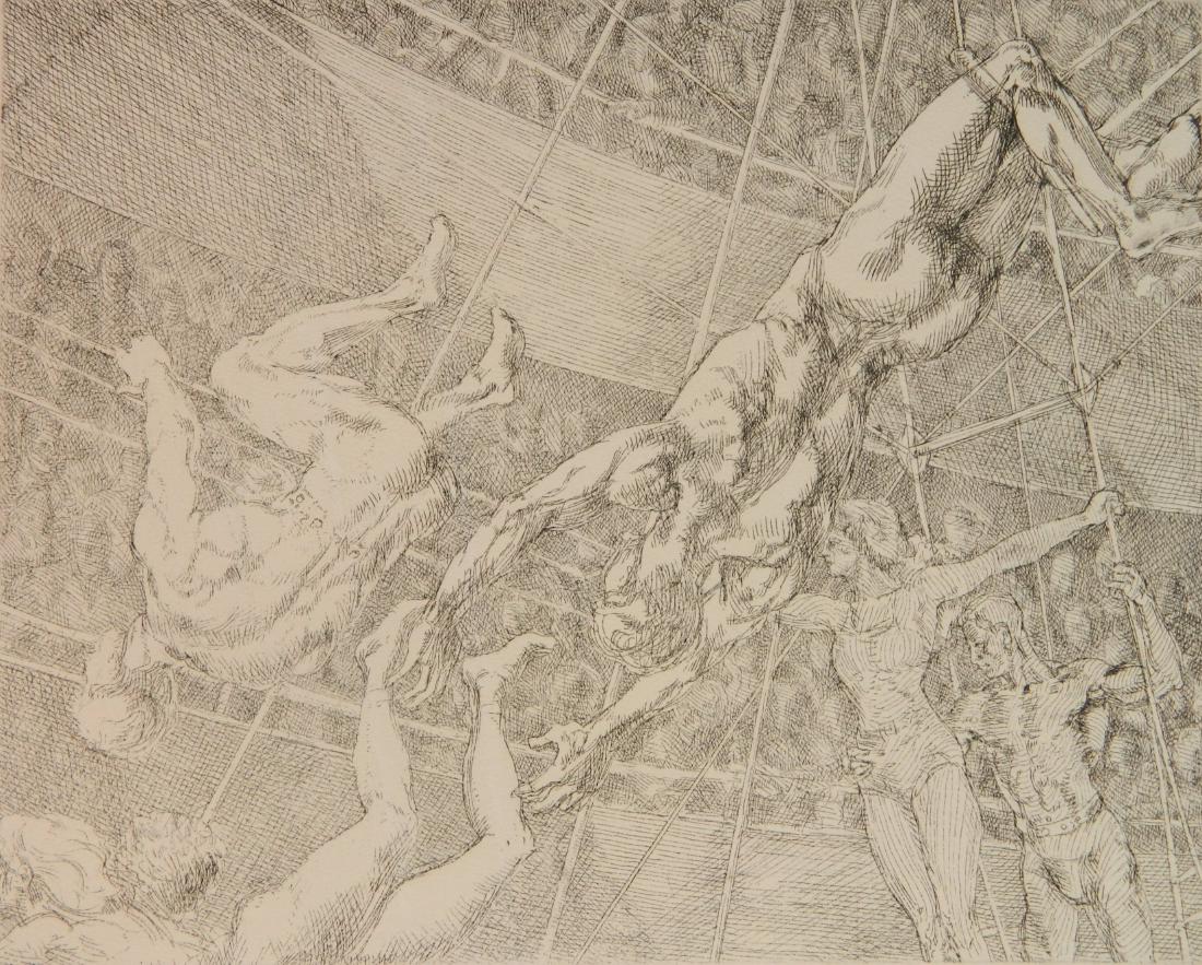 Reginald Marsh etching (1 of 3)