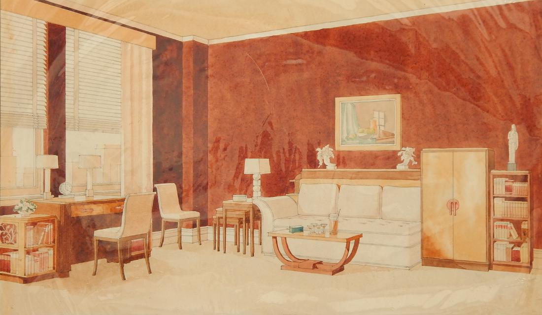 John B. Wisner watercolor and graphite (1 of 4)