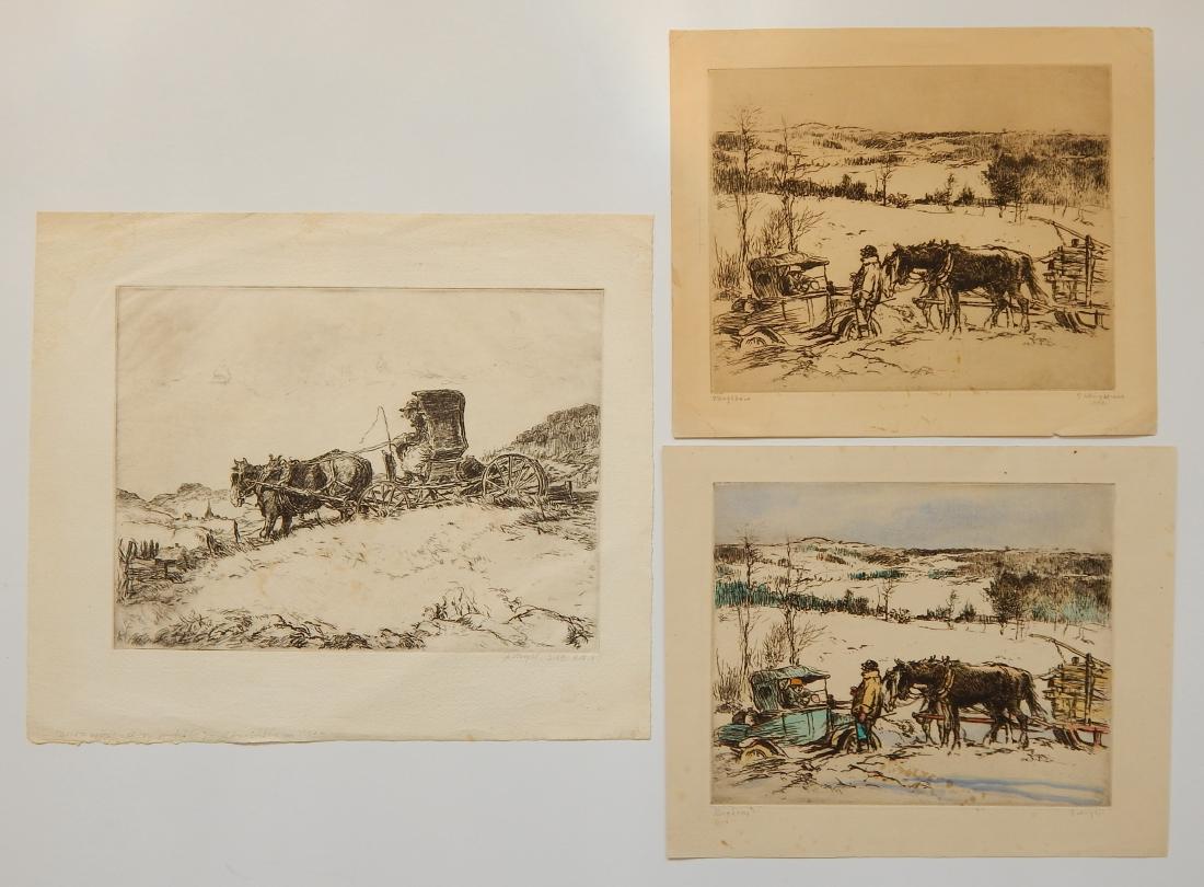 George Wright 3 etchings (1 of 10)